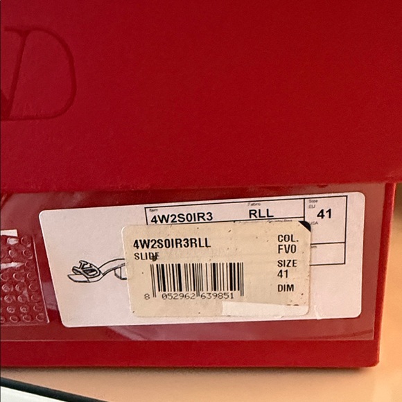 🔥Valentino Garavani Vlogo Cut-Out Slide Sandal In Calfskin 60MM🔥 - Picture 2 of 12